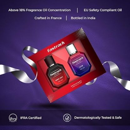 Fastrack Gift Pack- 50 ml x 2, Perfume for men & women Eau de Parfum - 100 ml (For Men & Women)